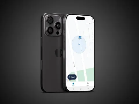 imephu home map showing your location and the Report button